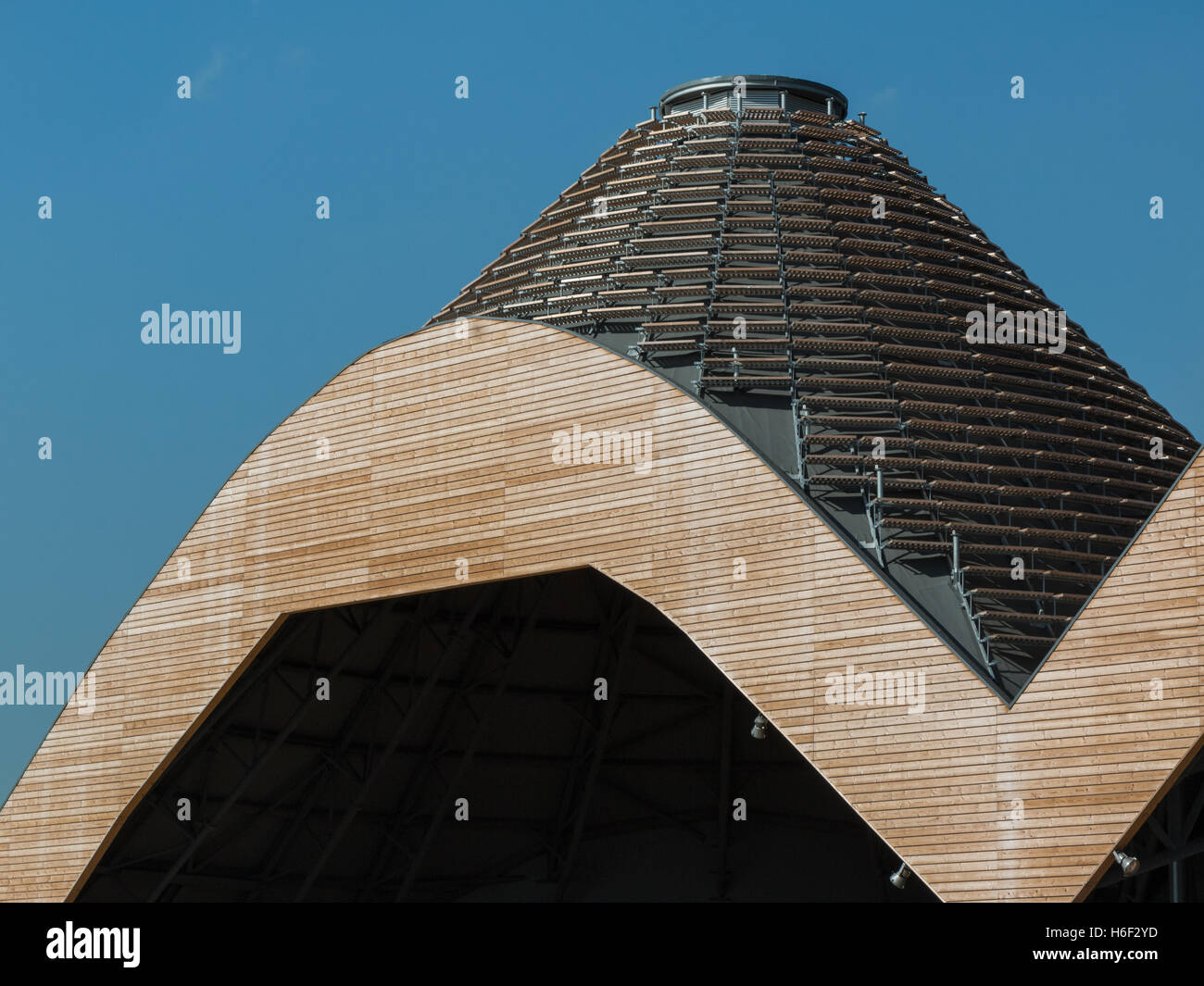 Decke des futuristischen Megastruktur: Detail Stockfoto