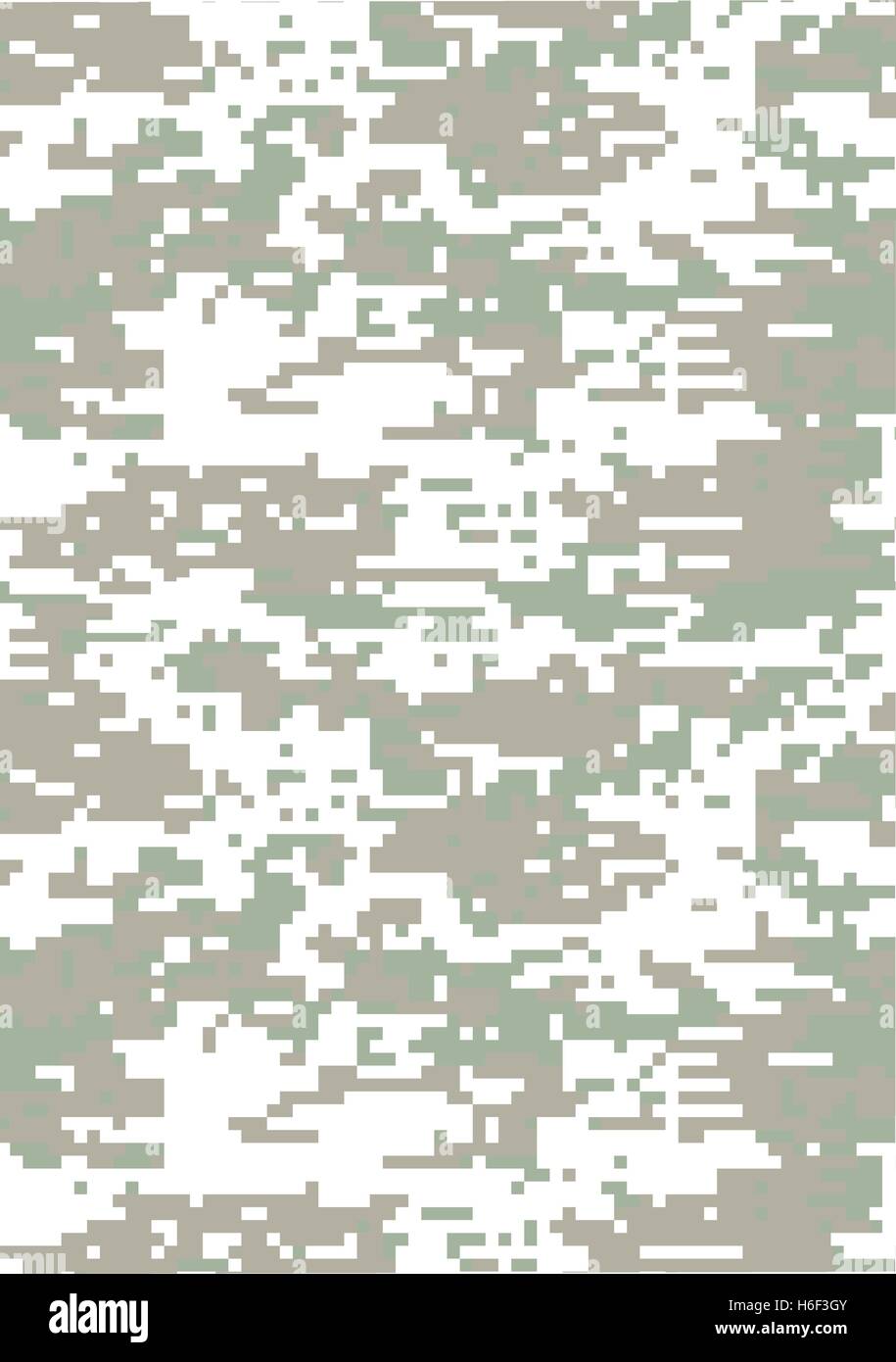 Vertikale Camouflage Muster Hintergrund im digitalen Stil Stock Vektor