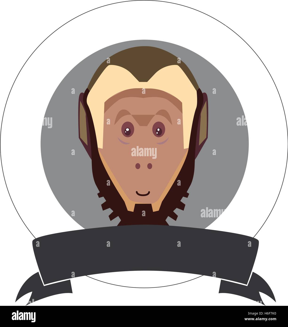 Kapuziner-Affen-Illustration Stock Vektor