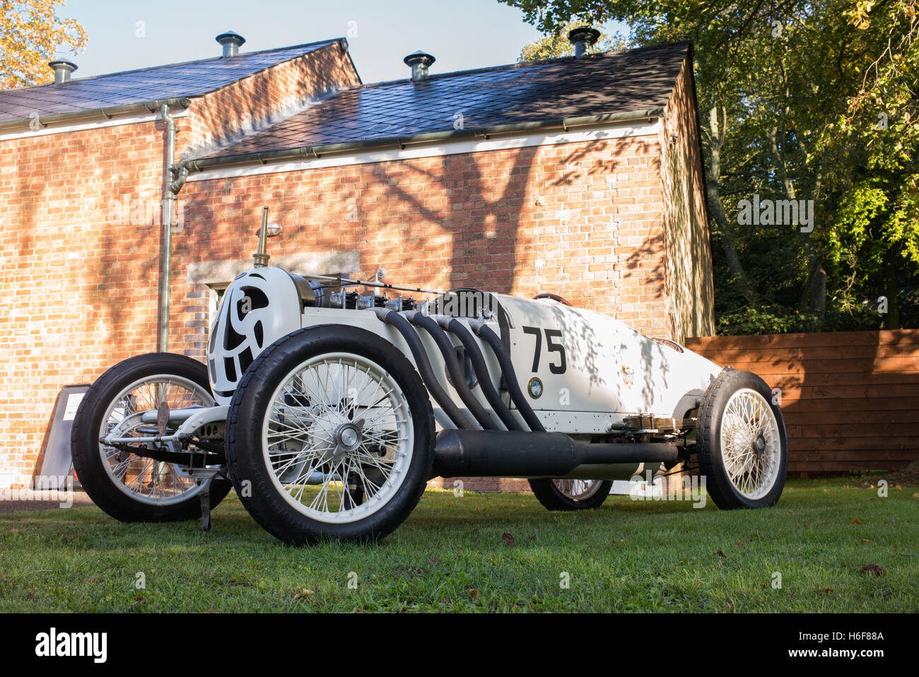 1914 Fafnir Hall Scott Special Car in Bicester Heritage Centre. Oxfordshire, England Stockfoto