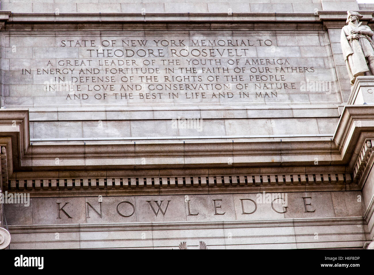 Das Theodore Roosevelt Memorial in Manhattan, New York. Stockfoto