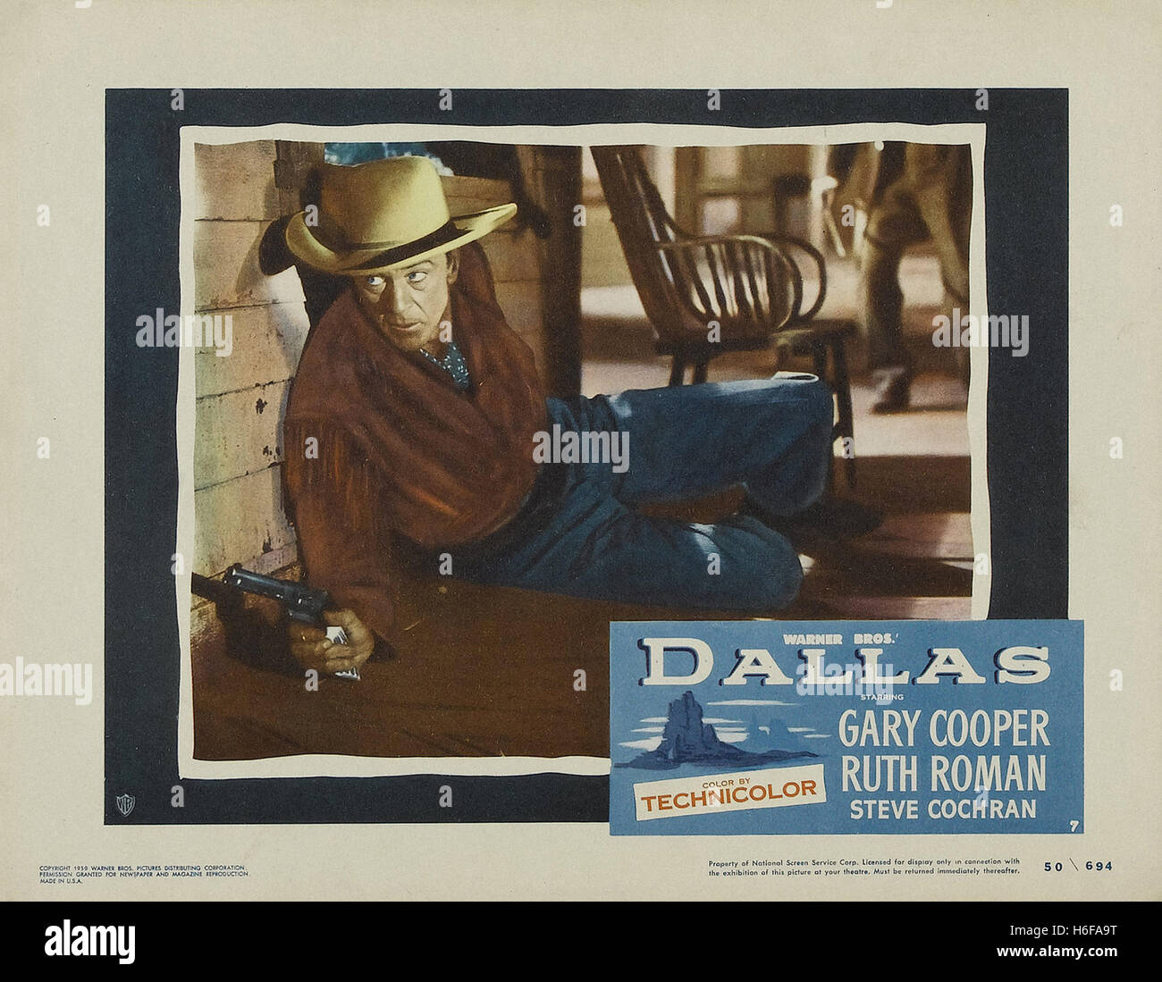 Dallas (1950) - Film-Poster- Stockfoto
