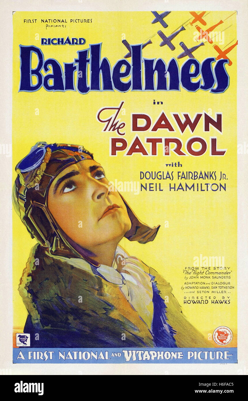 Dawn Patrol, (1930) - Film-Poster- Stockfoto