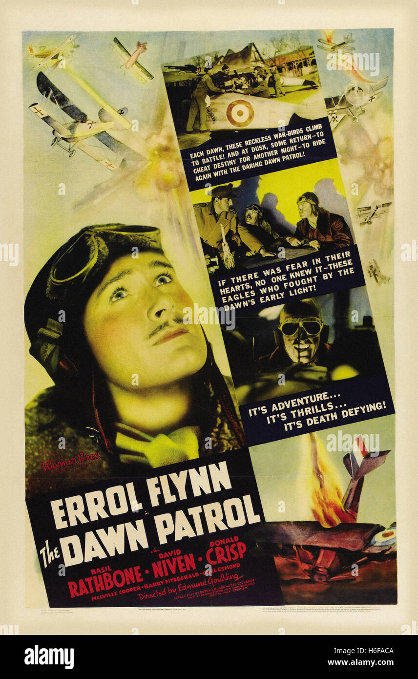Dawn Patrol, (1938) - Film-Poster- Stockfoto