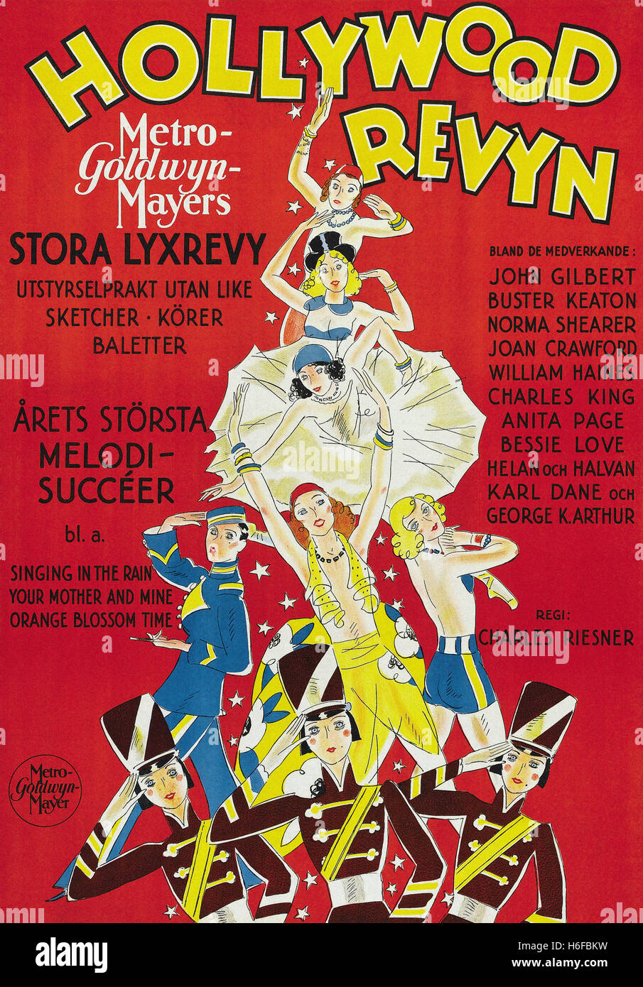 Die Hollywood Revue of 1929 - Filmplakat- Stockfoto