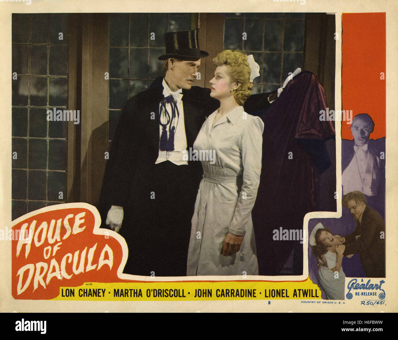 House of Dracula - Filmposter- Stockfoto