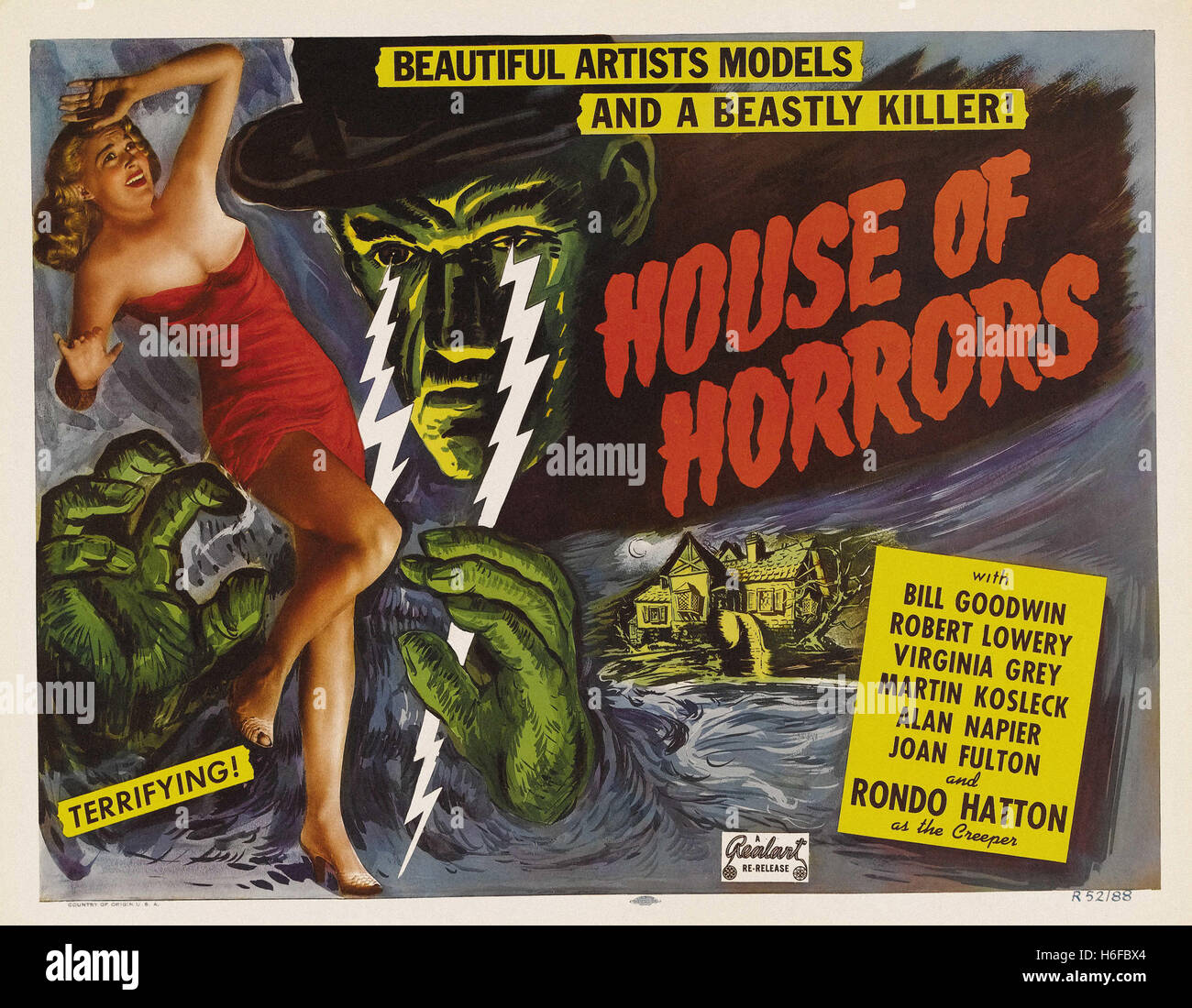 House of Horrors - Filmplakat- Stockfoto