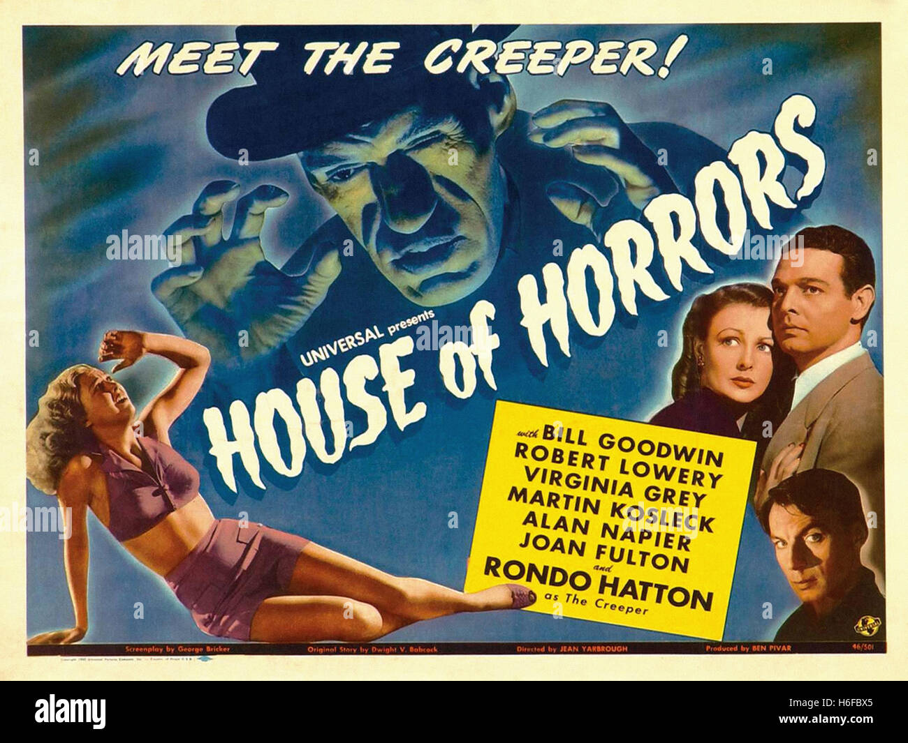 House of Horrors - Filmplakat- Stockfoto