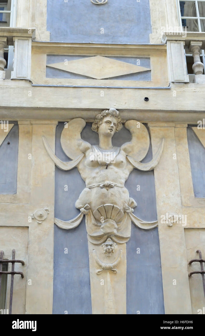 Palazzo Lomellino Palast, eines der Rolli-Schlösser, Genua, Italien Stockfoto