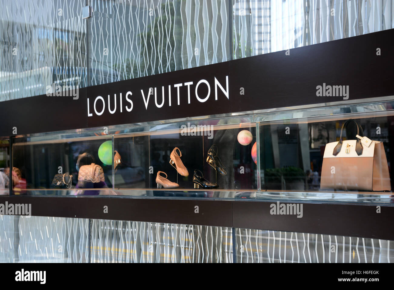 Louis Vuitton Boutique Victoria-Insel Hong Kong Stockfoto