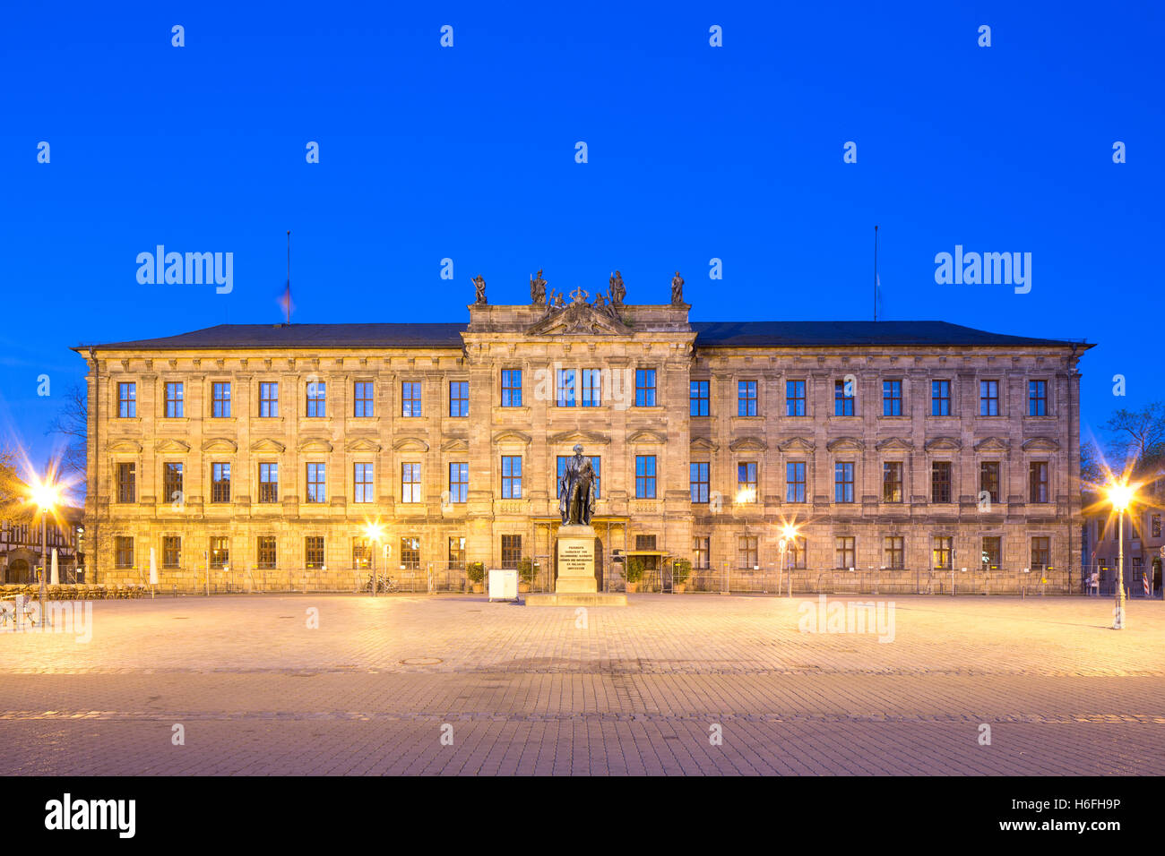 Residenzschloss, Königspalast, Elisabethenburg, heute das Verwaltungsgebäude der Friedrich-Alexander-Universität, FAU Stockfoto