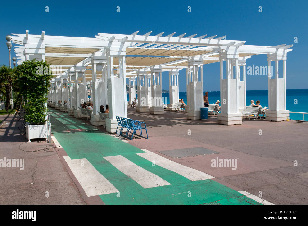Promenade des Anglais, Nizza, Côte d ' Azur, Provence, Frankreich, Europa Stockfoto