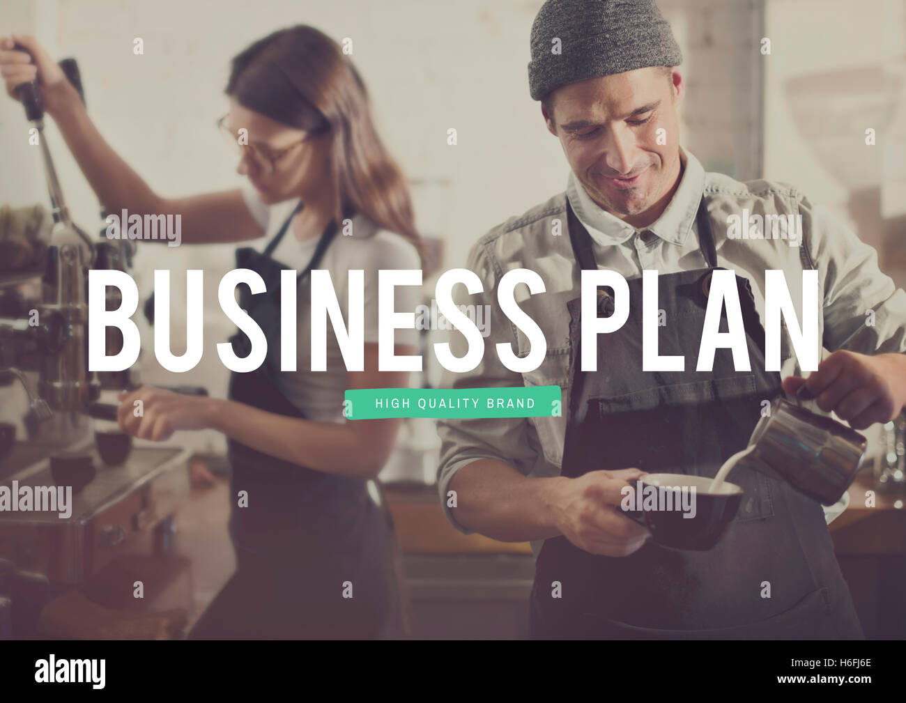 Business-Plan Traum große Konzept arbeiten Stockfoto