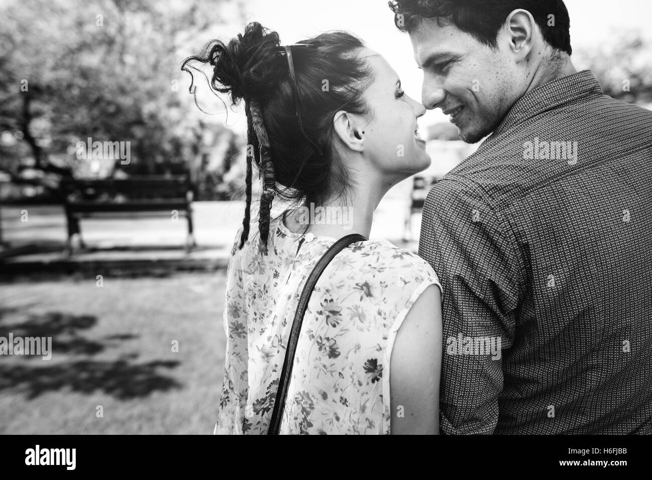 Paar Reisekonzept Ziel Reise Zweisamkeit Stockfoto