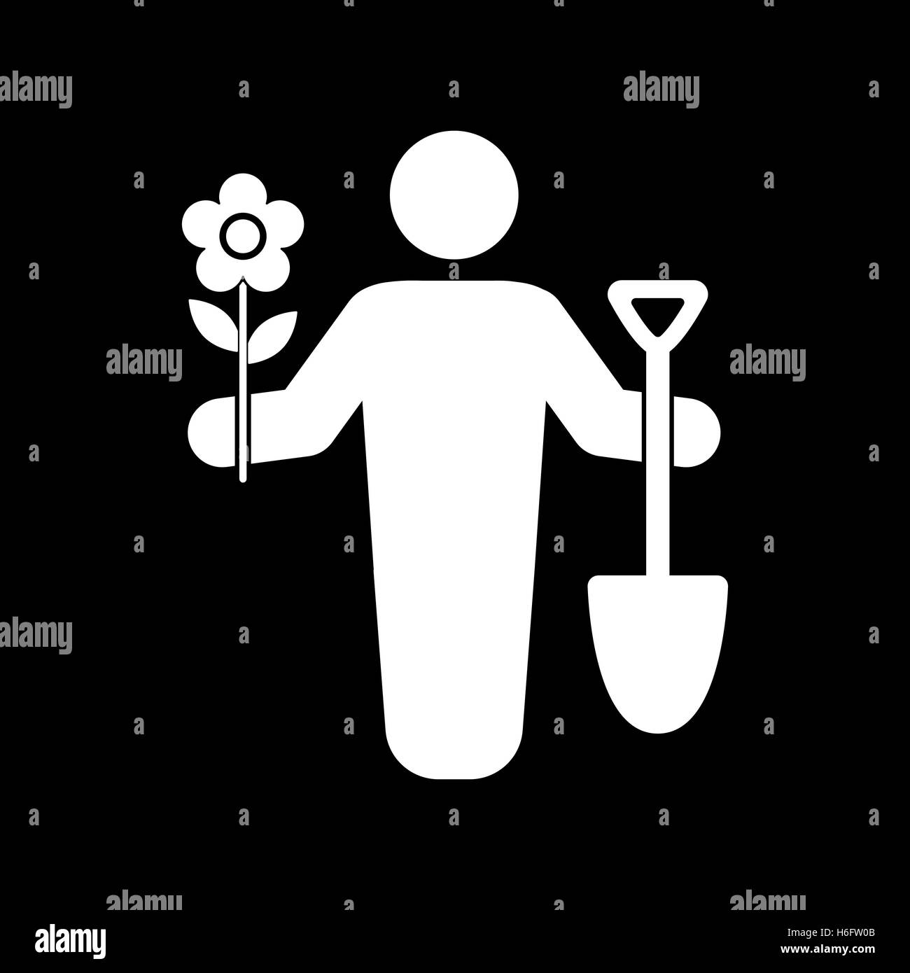 Das GärtnerAvatarSymbol. Gartenbau und Landwirtschaft, GartenSymbol