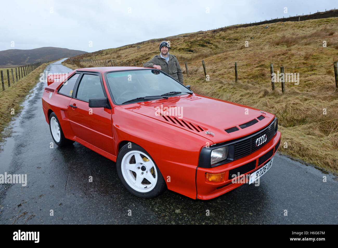 Klassische Audi Quattro Rally Auto 2 Türer Stockfoto