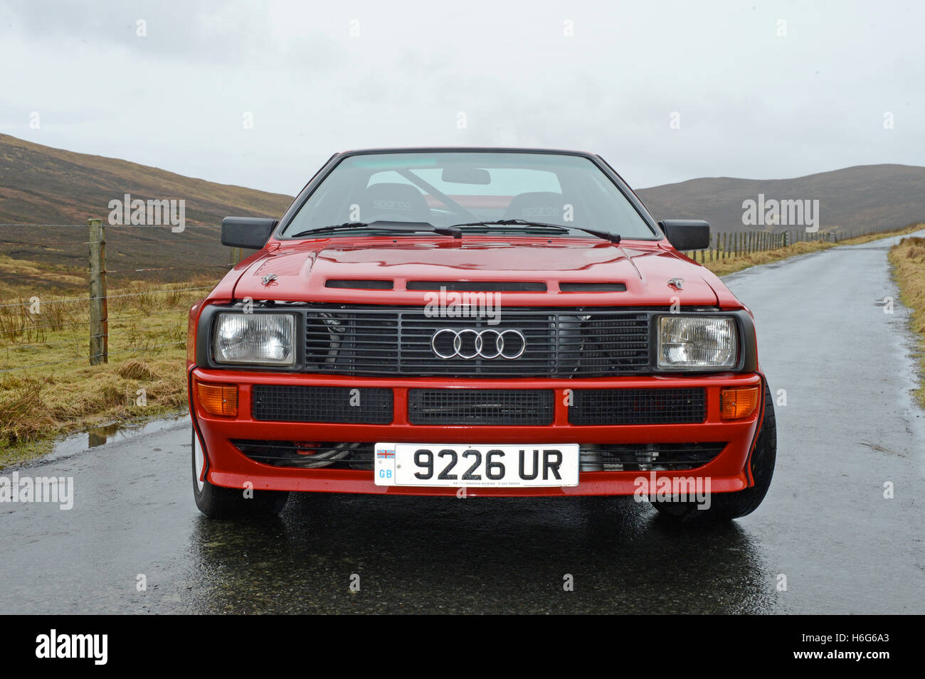 Klassische Audi Quattro Rally Auto 2 Türer Stockfoto