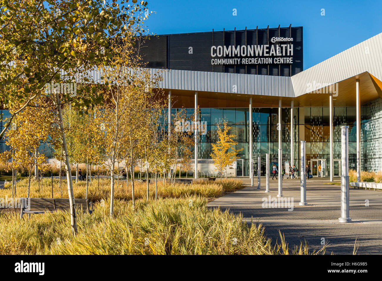 Commonwealth Gemeinschaft Freizeitzentrum, Edmonton, Alberta, Kanada. Stockfoto