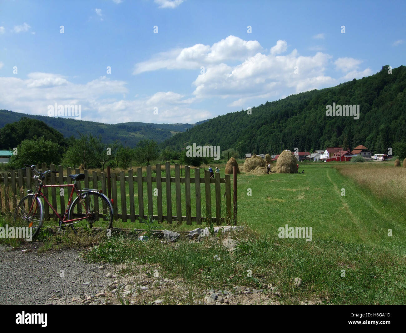 Rumänische Landschaft Stockfoto