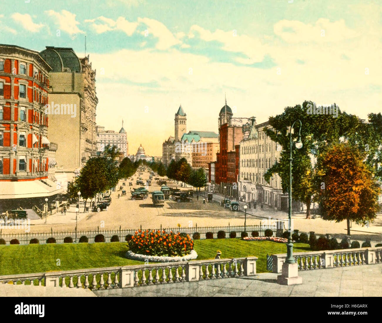 Pennsylvania Avenue, Washington DC, ca. 1918 Stockfoto