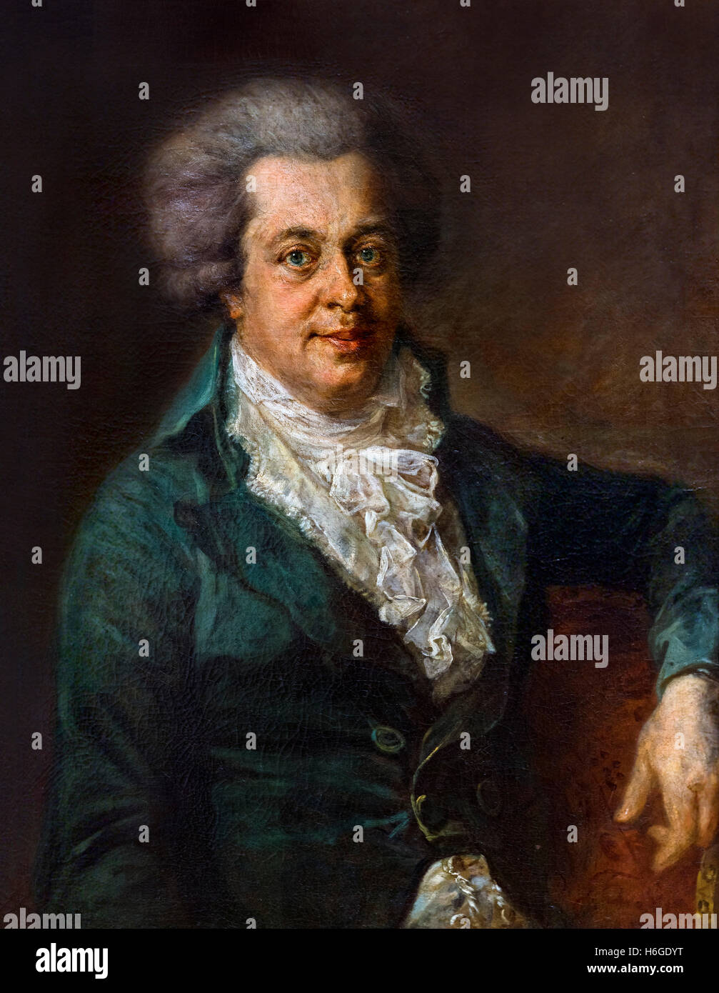 Wolfgang Amadeus Mozart (1756 – 1791) durch Johann Georg Edlinger, c.1790 Stockfoto