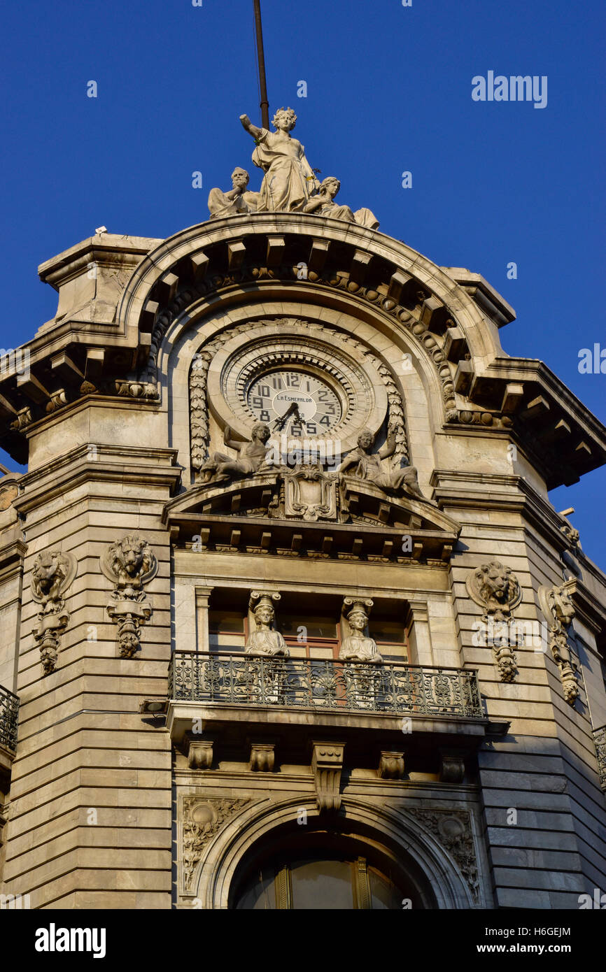 La Esmeralda Gebäude in der historischen Centro Viertel von Mexiko-Stadt. 1890-92 gebaut. Jetzt das Museo del Estanquillo Stockfoto