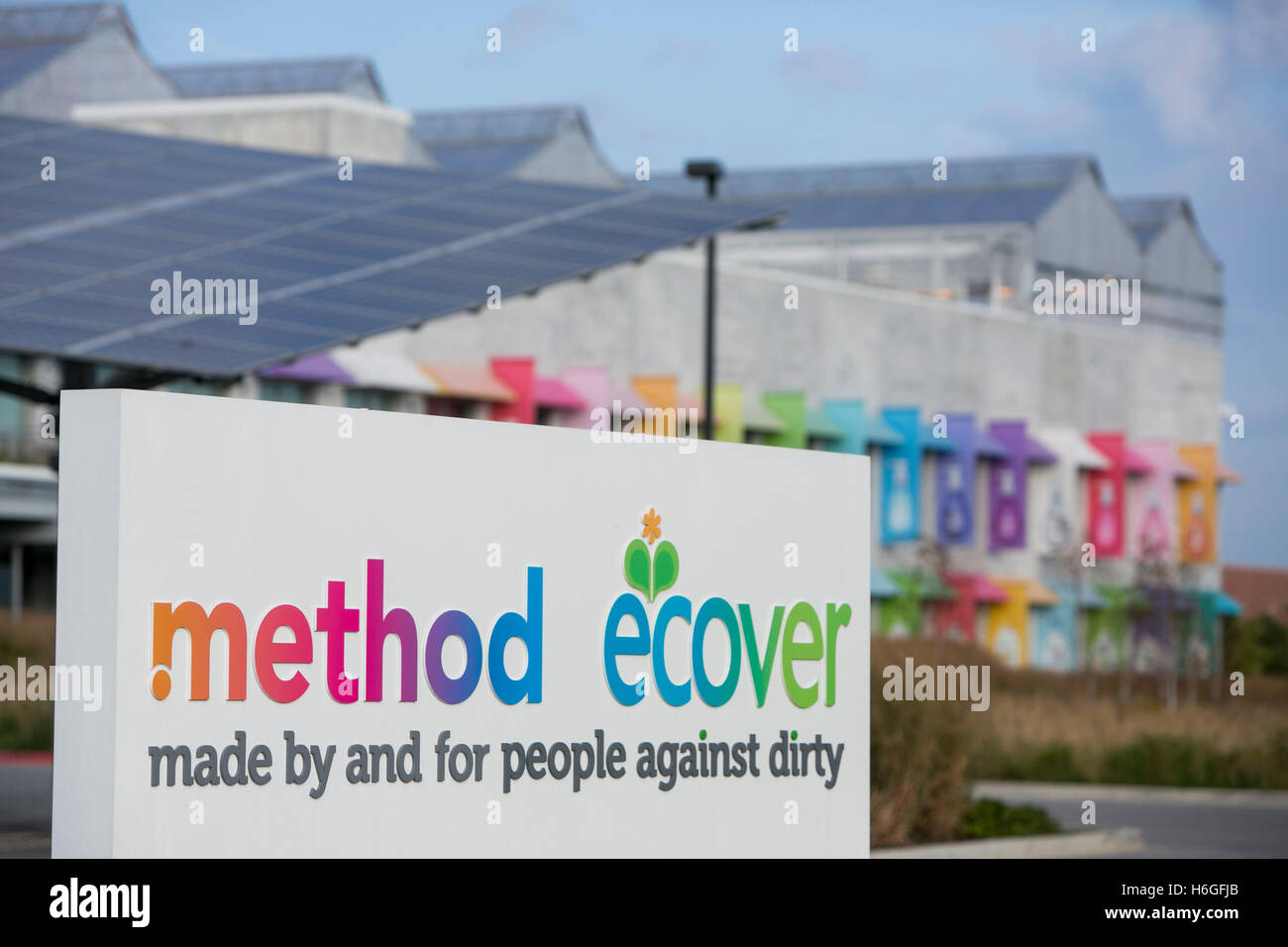 Ein Logo Zeichen außerhalb der Methode und Ecover Fabrik im Stadtteil Pullman von Chicago, Illinois am 15. Oktober 2016. Stockfoto