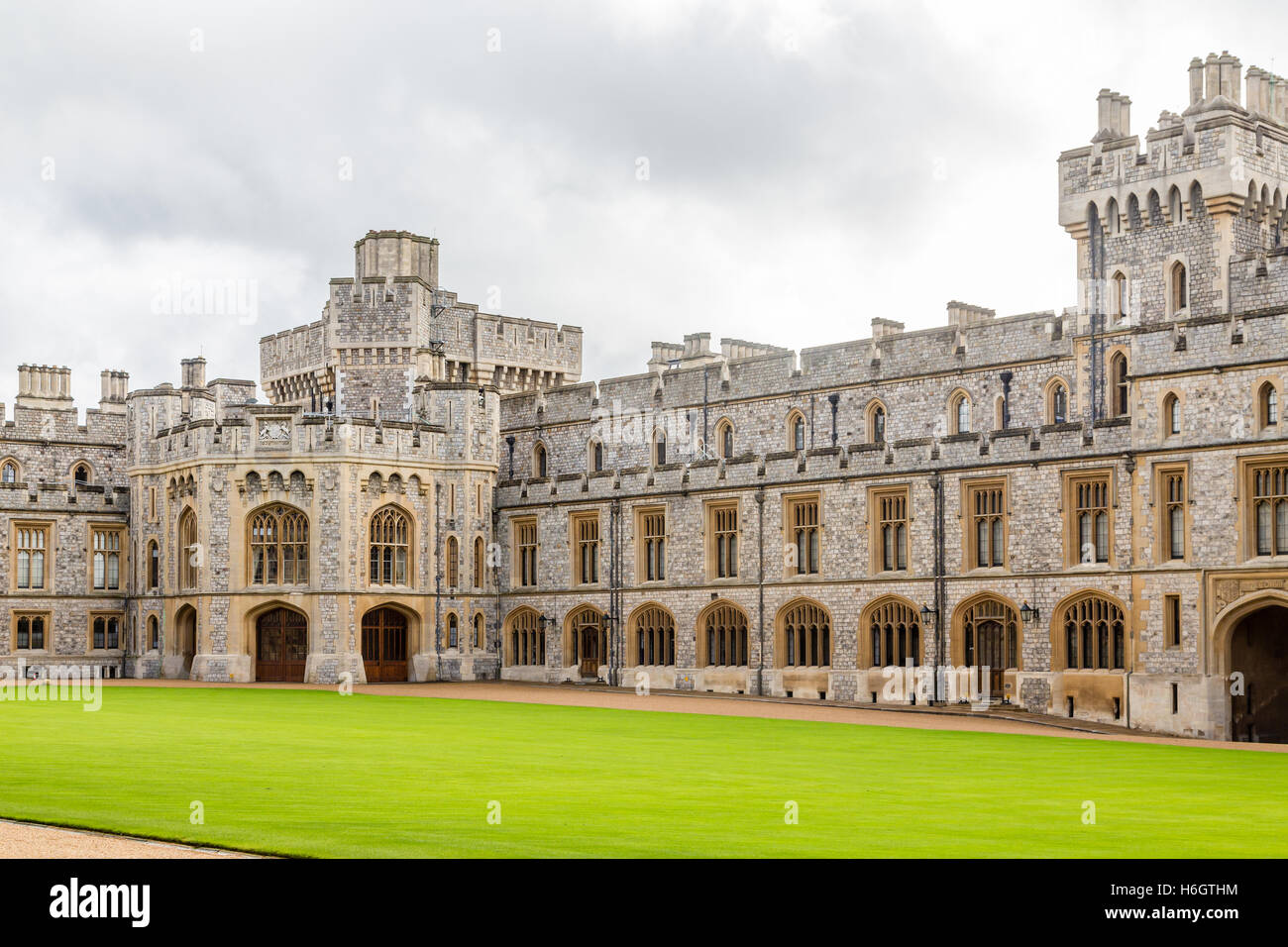 Details zu Windsor Castle in Windsor, England, Vereinigtes Königreich Stockfoto