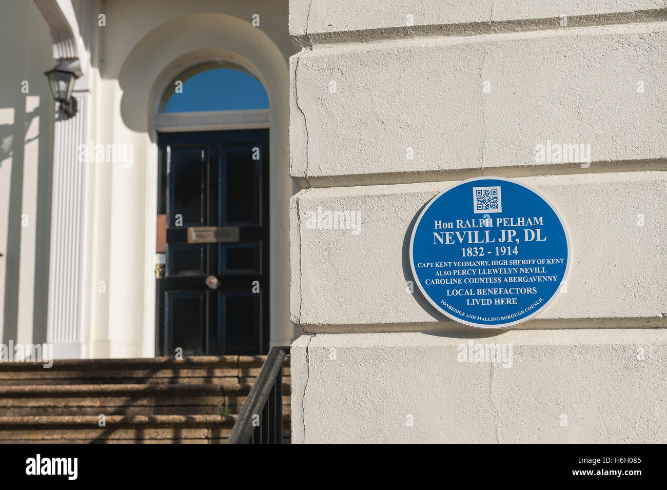 Weiß lackierte gerenderten Wohnung von Hon Ralph Pelham Nevill JP DL 1832 1914 aufgeführt Stockfoto
