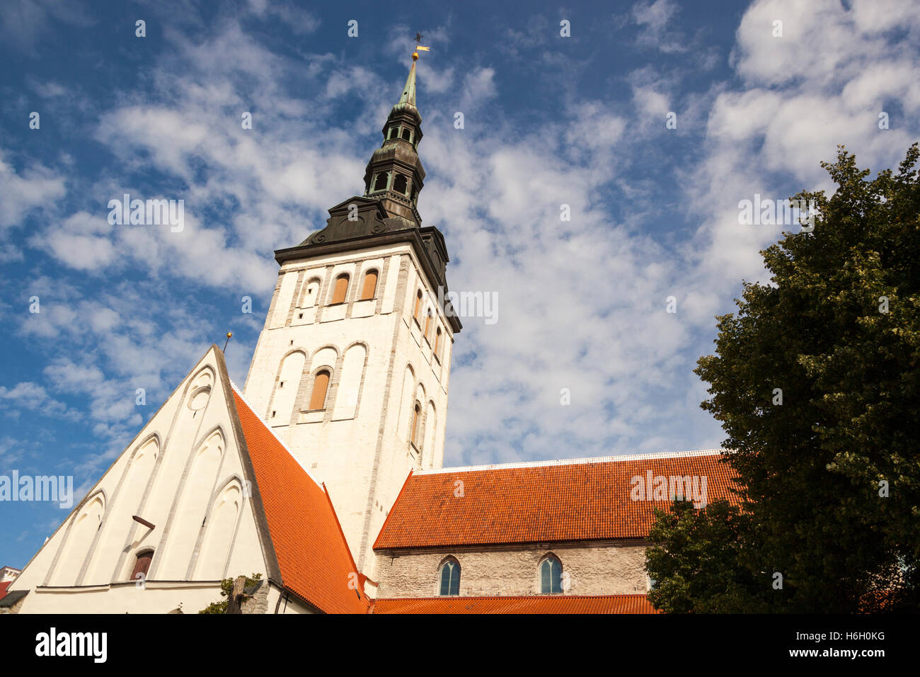 Niguliste Kirche, Sankt-Nikolaus-Kirche, Altstadt, Tallinn, Estland Stockfoto