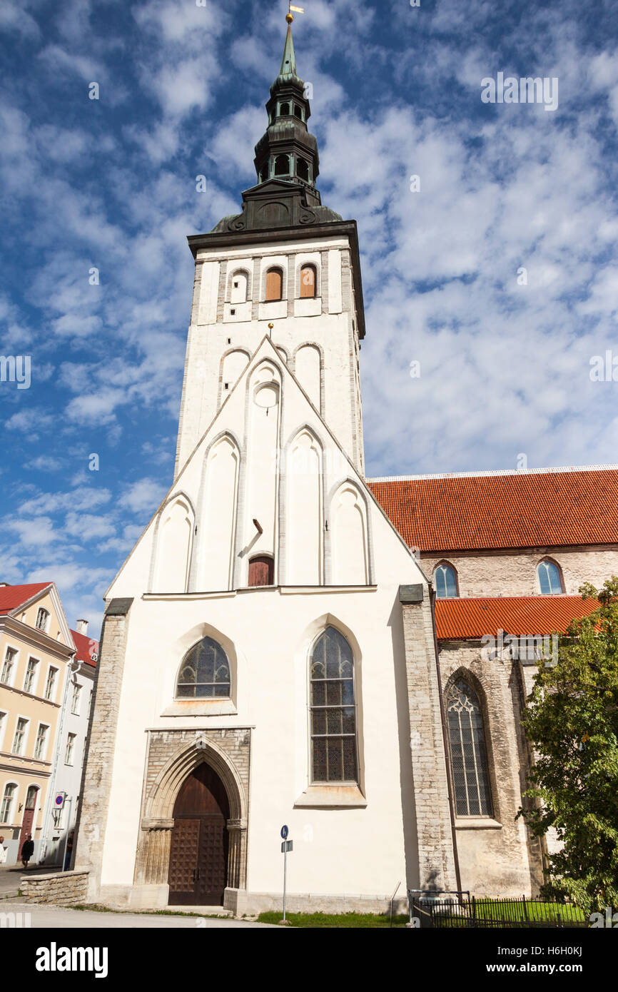 Niguliste Kirche, Sankt-Nikolaus-Kirche, Altstadt, Tallinn, Estland Stockfoto