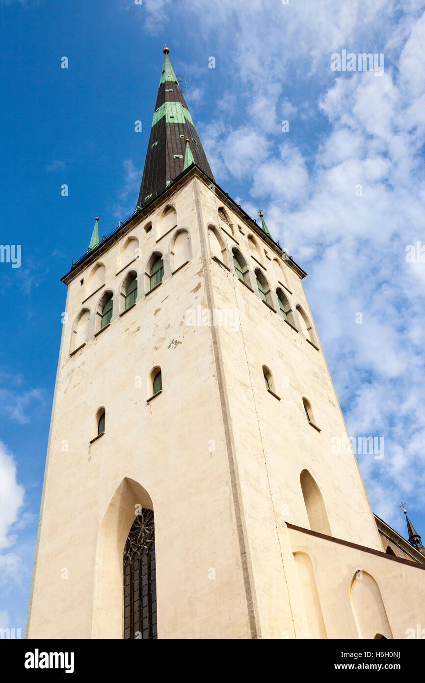 Sankt Olaf Oleviste Kirche, Altstadt, Tallinn, Estland Stockfoto