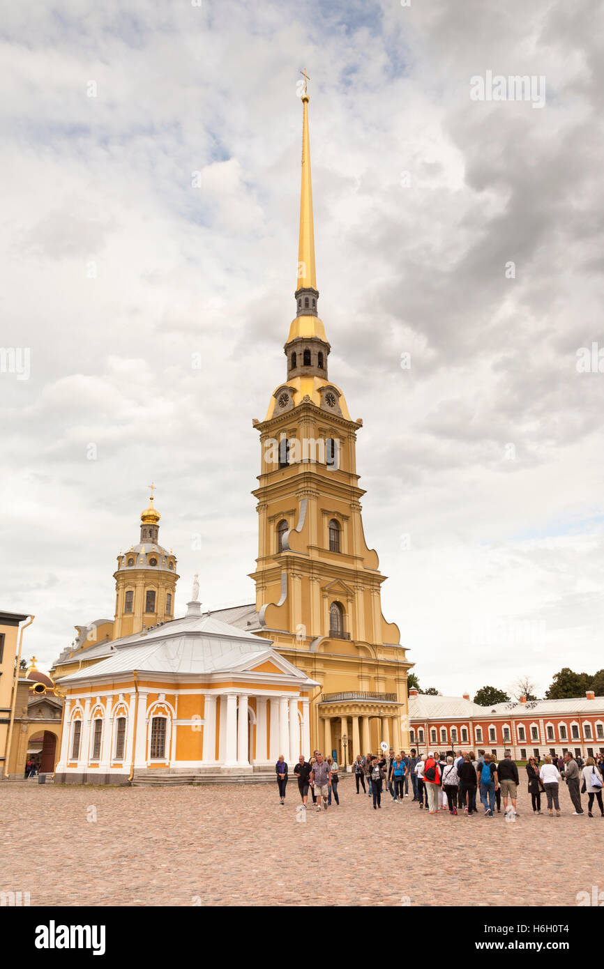 St. Peter und St. Paul Kathedrale, Peter-Pauls-Festung, Sankt Petersburg, Russland Stockfoto