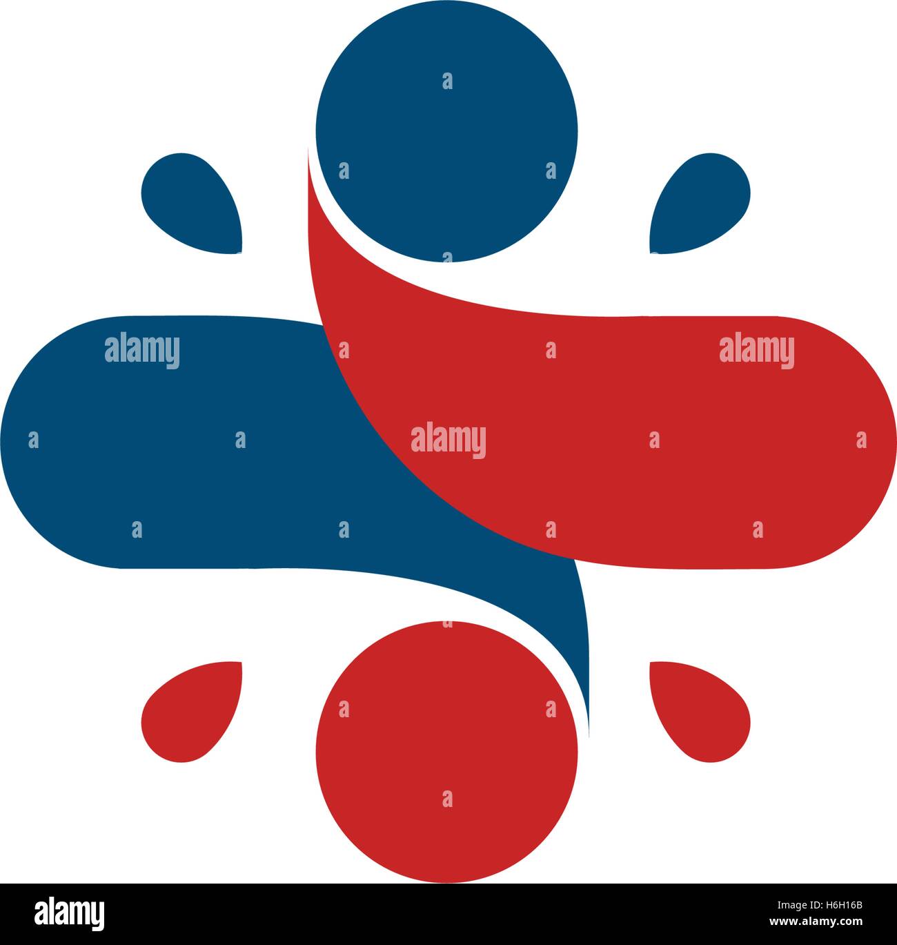 Isolierte abstrakt bunt Kreuz Logo. Menschliche Silhouette Schriftzug. Medizinische-Symbol. Religiöses Zeichen. Gesundheitswesen-Symbol. Krankenhaus, Klinik, Arzt-Emblem. Vektor-Illustration. Stock Vektor