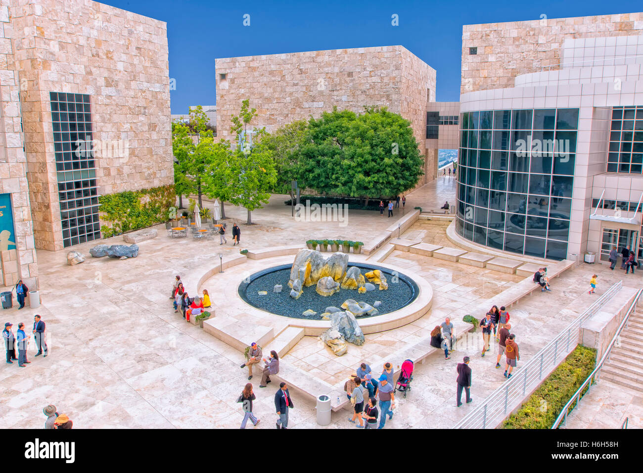 Getty Center in Los Angeles Stockfoto