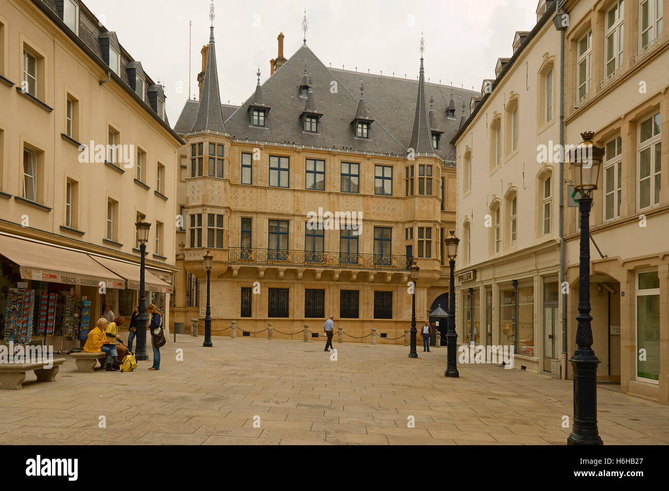 Luxemburg-Parlamentsgebäude, der Abgeordnetenkammer Stockfoto