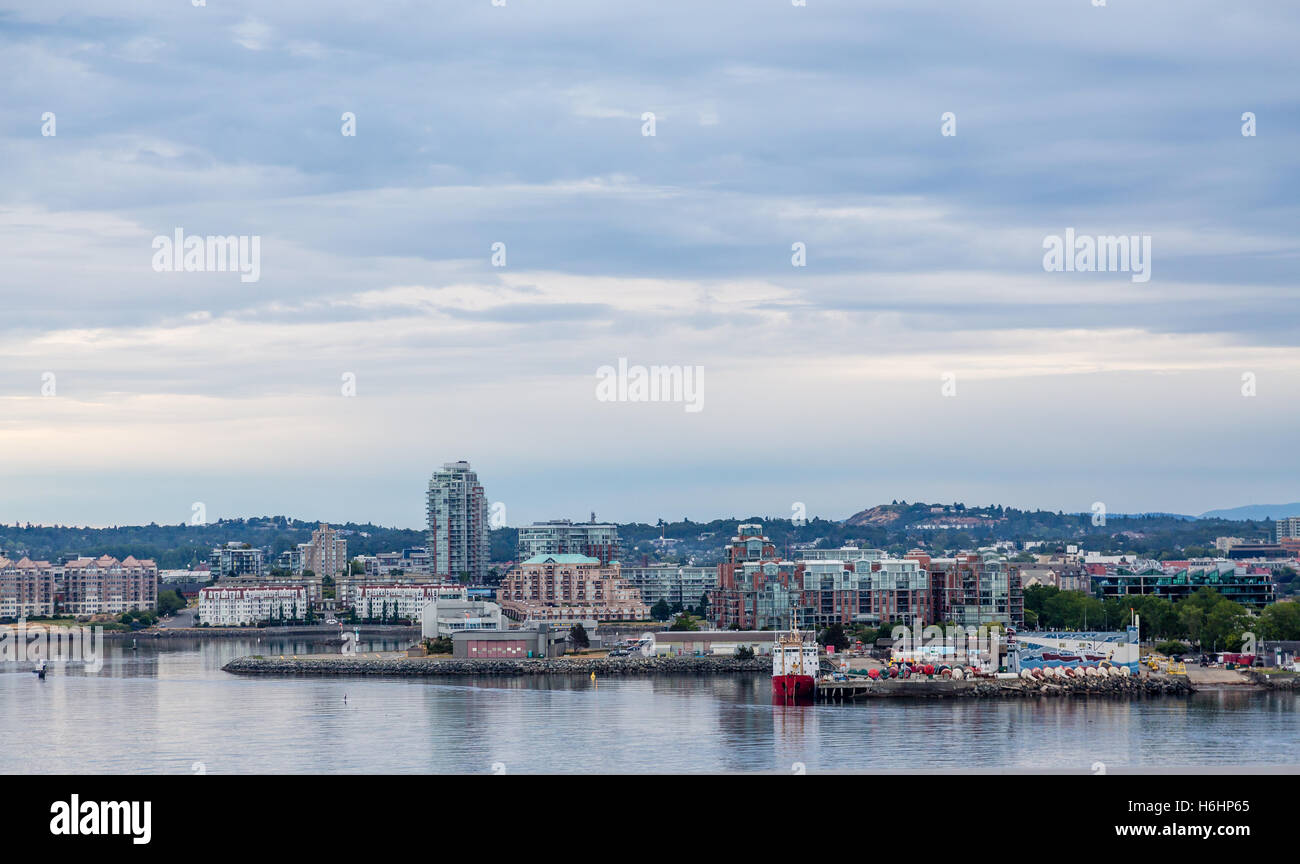 Küste von Victoria Vancouver Island British Columbia aus dem Meer Stockfoto