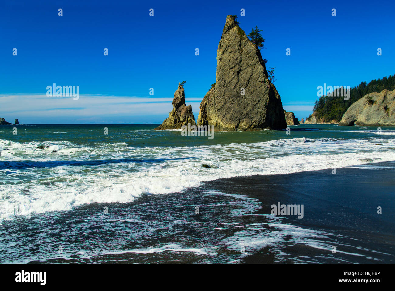 Rialto Beach. La Push Washington USA Olympic Nationalpark Stockfoto