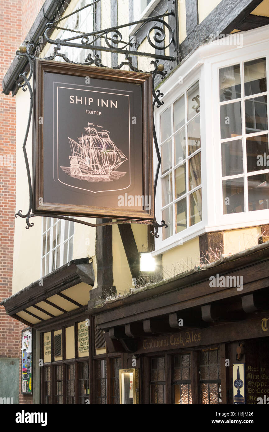 Ship Inn, Exeter, Devon, England, UK Stockfoto