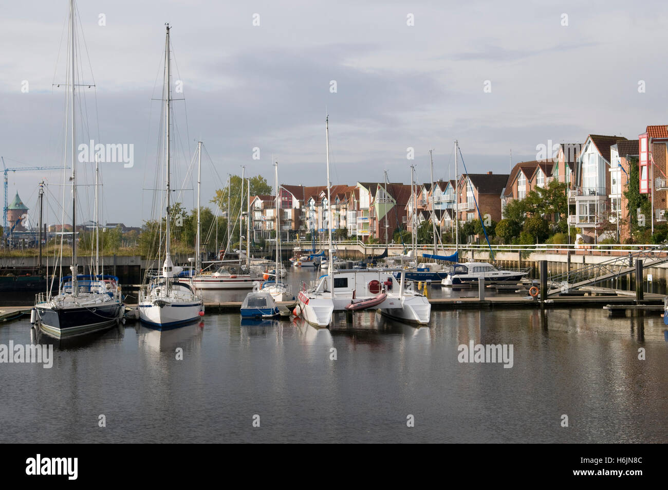 Hafen, Nordsee Resort Cuxhaven, Niedersachsen Stockfoto