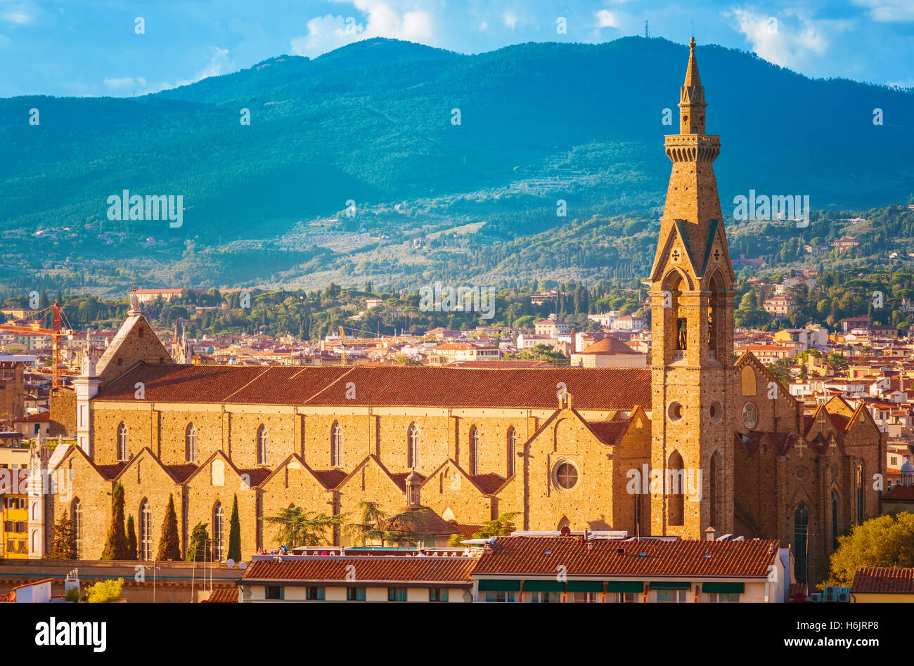 Basilika Santa Maria Novella in Florenz, Italien Stockfoto