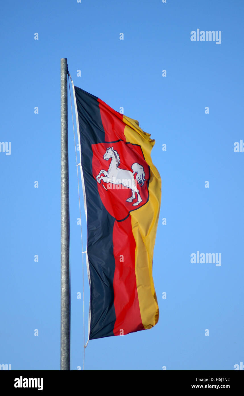 unteren Sachsen-Flagge Stockfoto