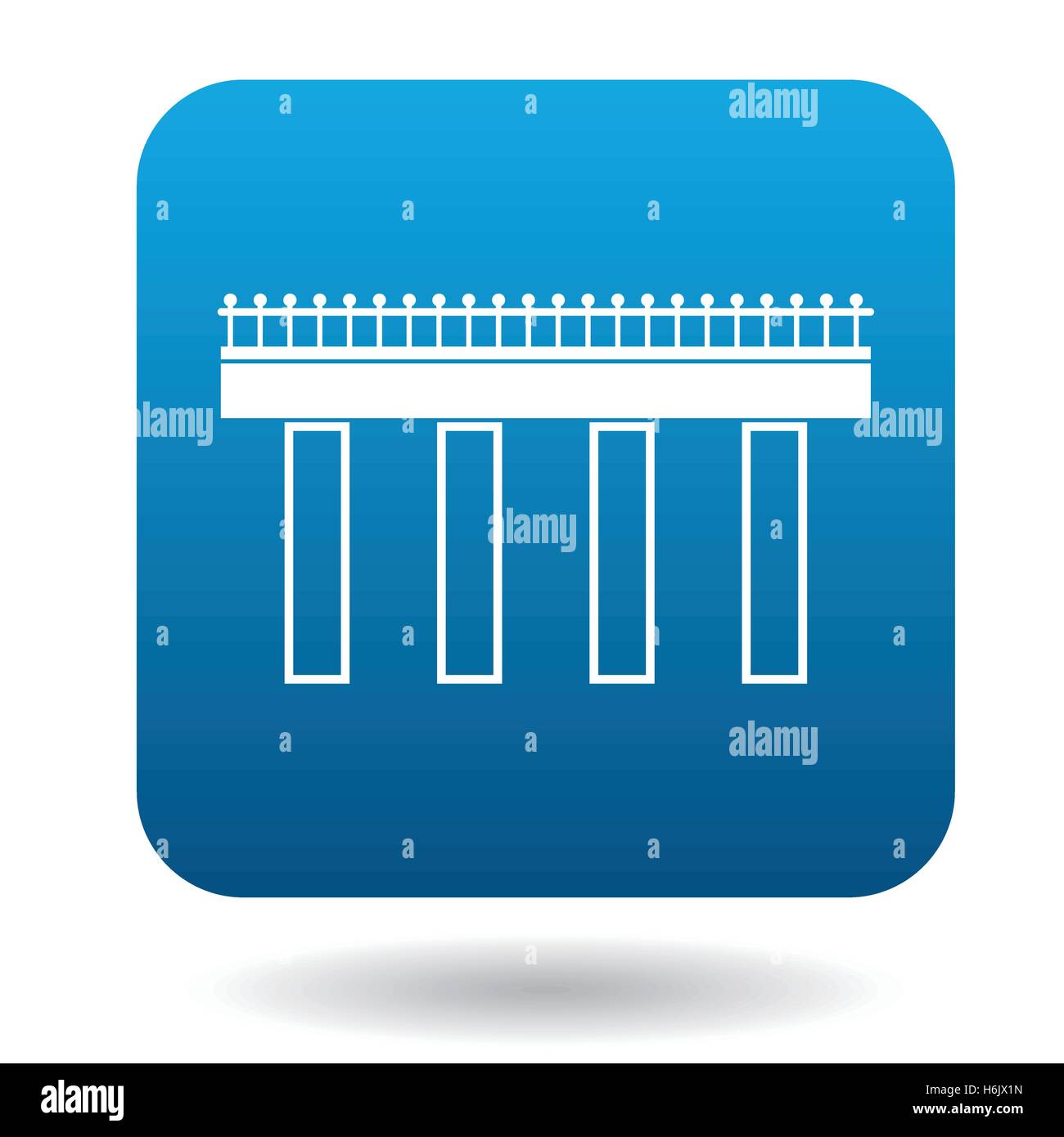 Brücke-Symbol im einfachen Stil Stock Vektor