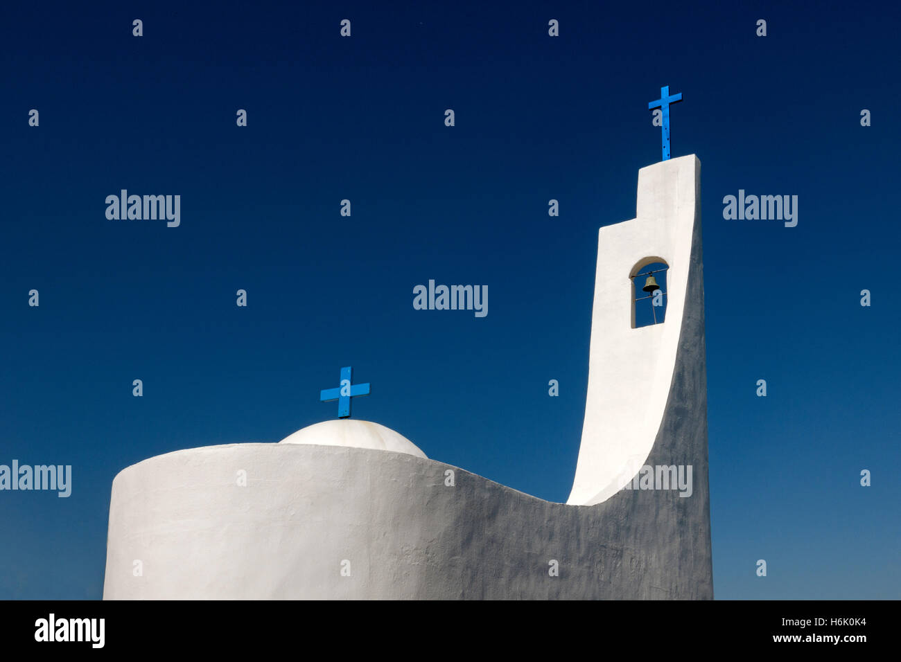Agios Nikolaos Kirche Potami Beach Samos Griechenland Stockfoto