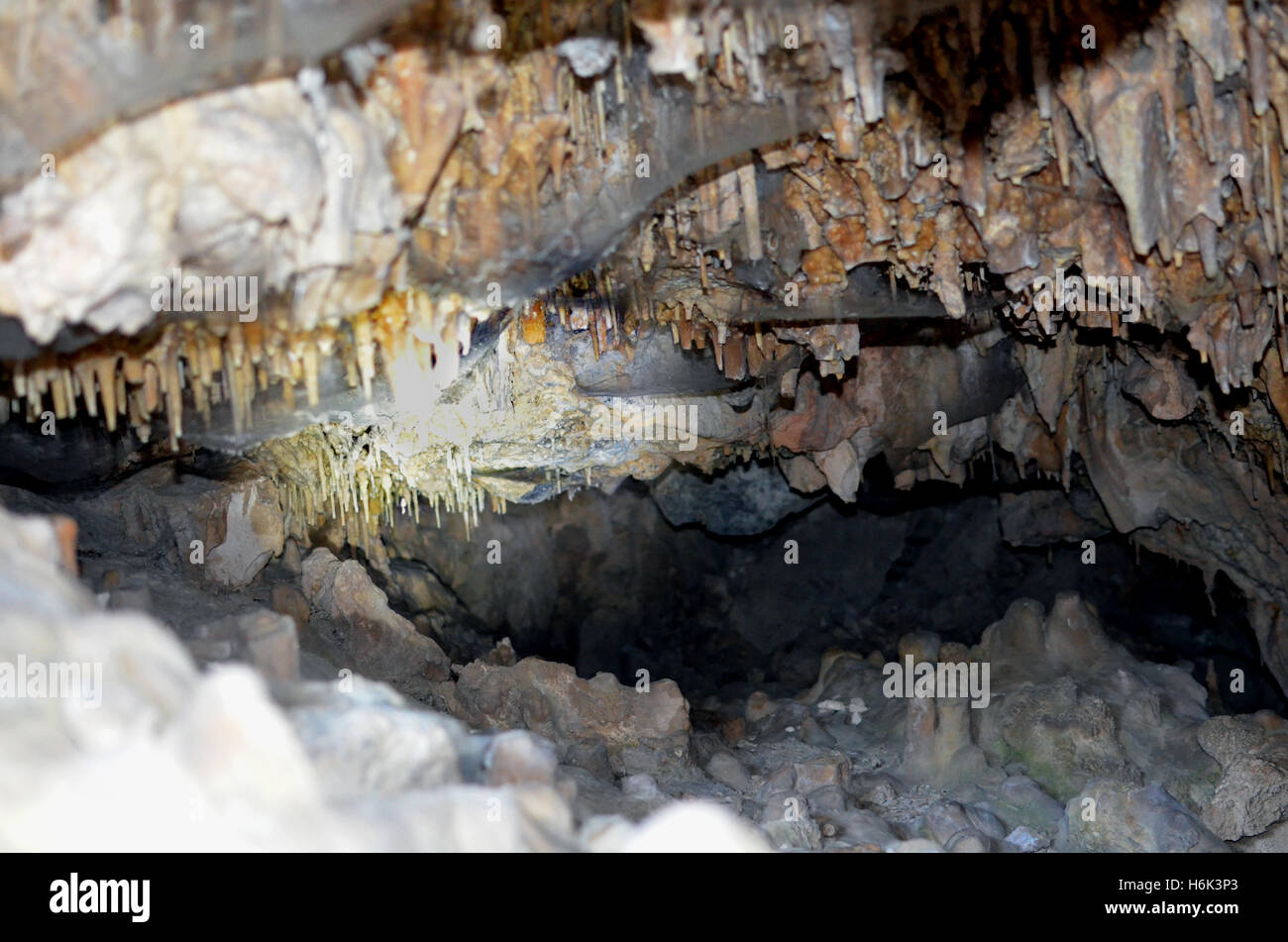 Höhlen und Minen rund um Griechenland, Εurope Stockfoto