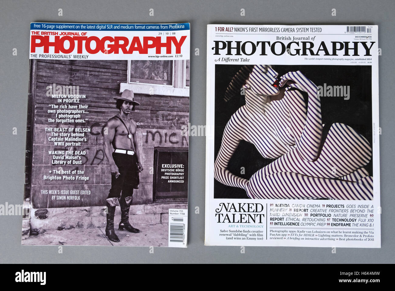 British Journal of Photography Wochen- und Monatsmagazine Stockfoto