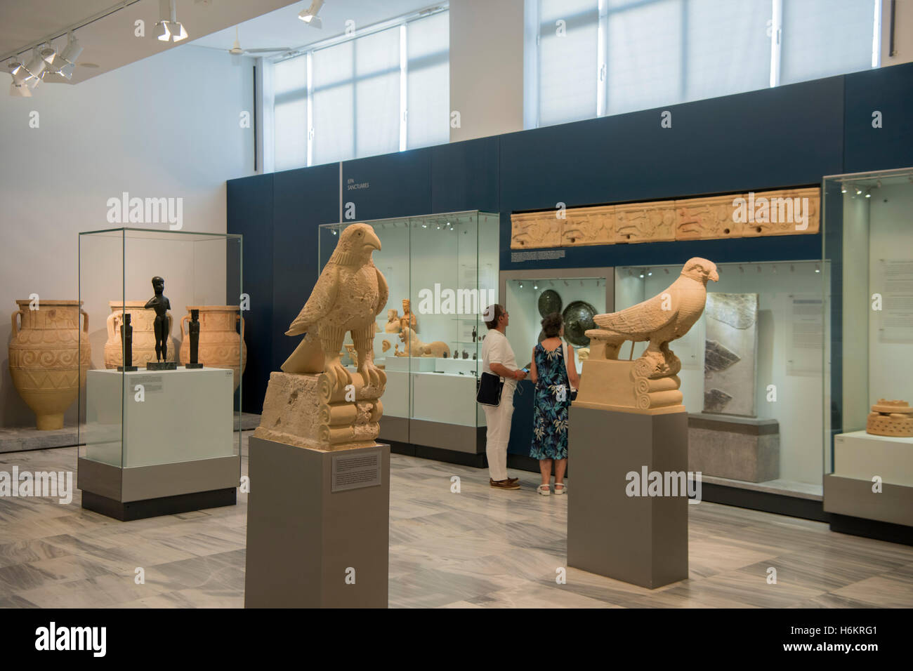 Griechenland, Kreta, Heraklion, Archäologisches Museum, Ausstellungsraum Stockfoto