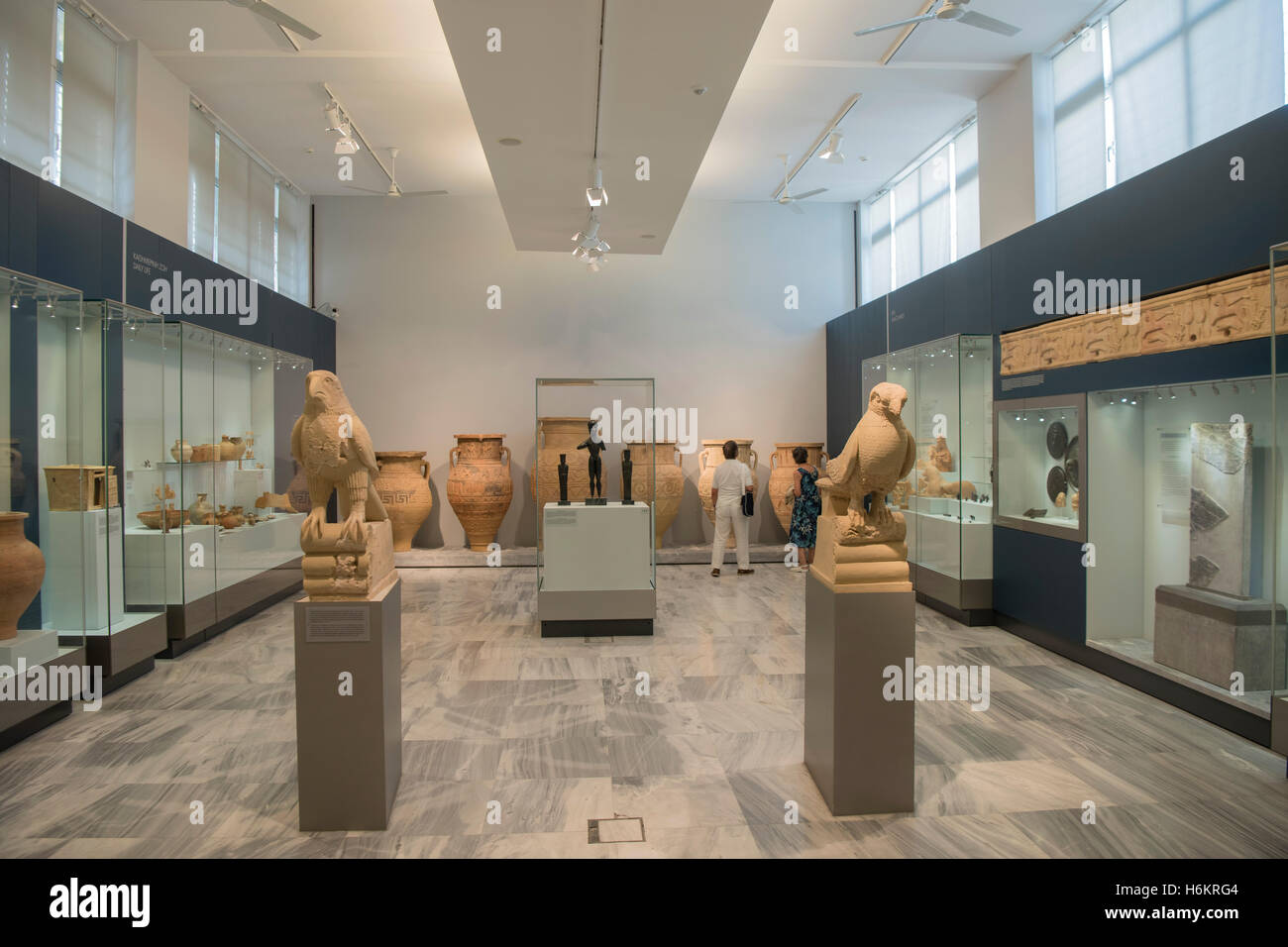 Griechenland, Kreta, Heraklion, Archäologisches Museum, Ausstellungsraum Stockfoto