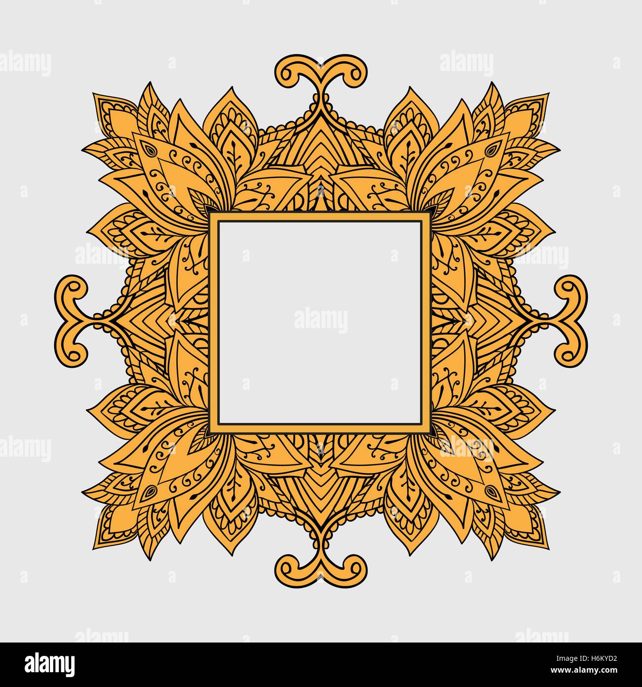 Elegante Ornamente Spitze Mandala. Alte dekorative Ornament-Muster. Handgezeichnete Islam, Arabisch, Indisch, Osmanischen Motiven, Spitze pend Stock Vektor