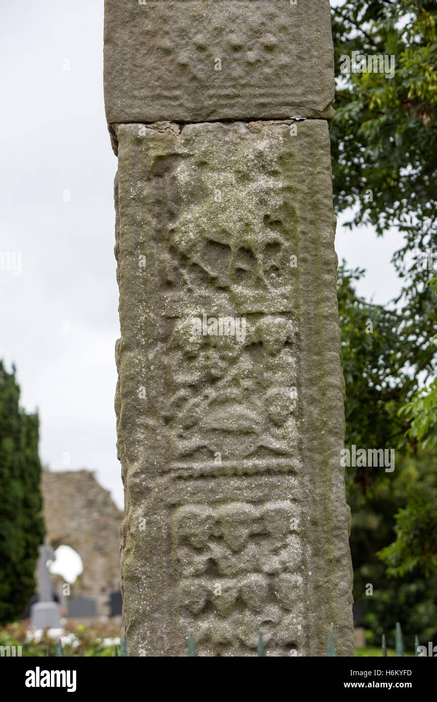 Ardboe High Cross, Ardboe, Grafschaft Tyrone, Nordirland, Vereinigtes Königreich Stockfoto